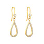 Tarnish-Free Stainless Steel Waterdrop Earrings | Classic Gold Jewelry