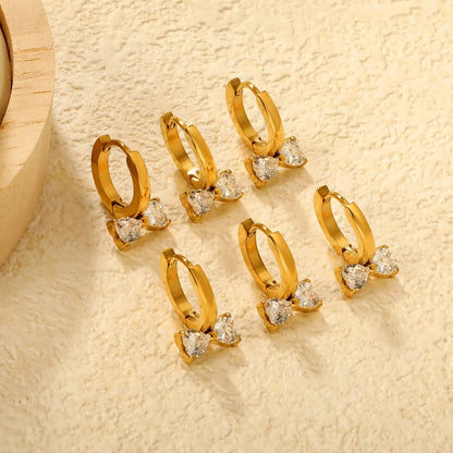 Waterproof Stainless Steel Bowknot Earrings | 3PCS Heart Jewelry Set