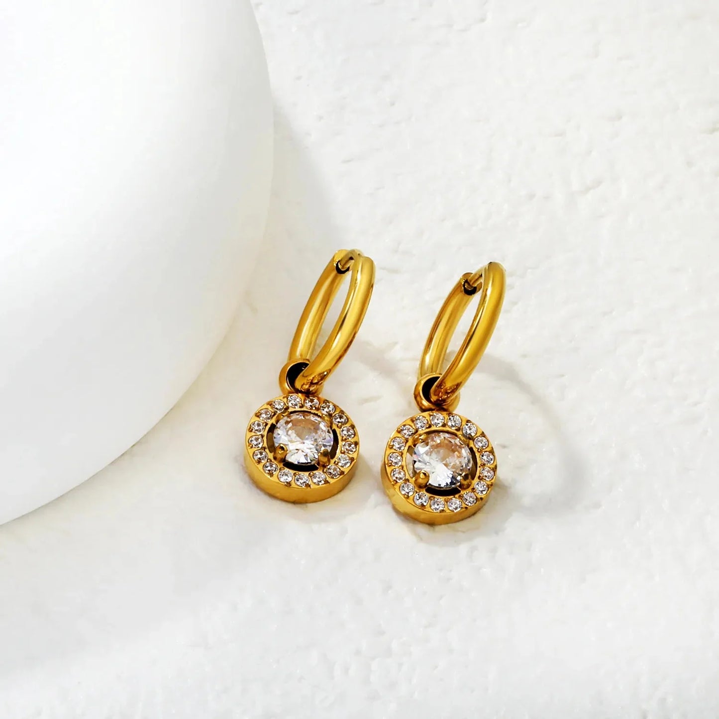 Hypoallergenic 304L Stainless Steel Zircon Earrings | Everyday Luxury
