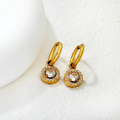 Hypoallergenic 304L Stainless Steel Zircon Earrings | Everyday Luxury
