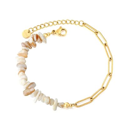 304L Stainless Steel Spliced Stone Bracelet Manufacturer Supply