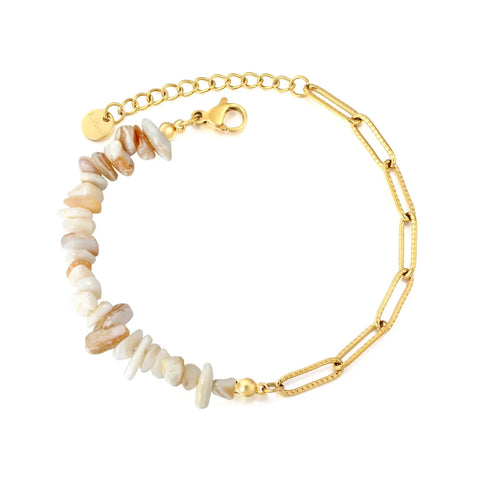 304L Stainless Steel Spliced Stone Bracelet Manufacturer Supply