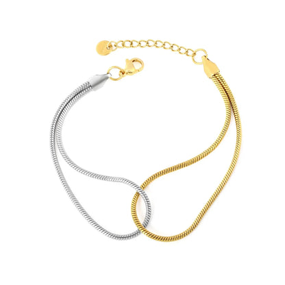 Minimalist 304L Stainless Steel Snake Bracelet | Daily Essentials