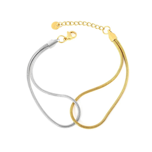Minimalist 304L Stainless Steel Snake Bracelet | Daily Essentials