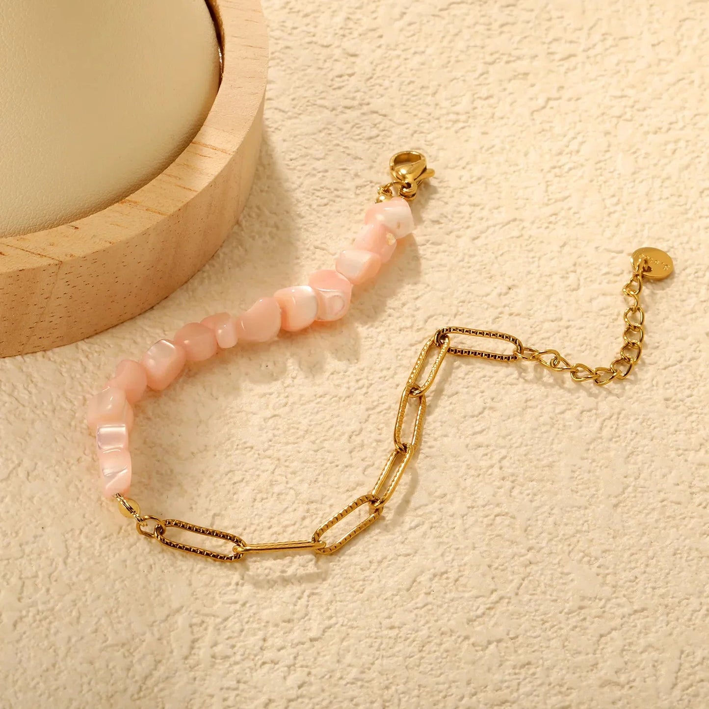 304L Stainless Steel Spliced Stone Bracelet Manufacturer Supply