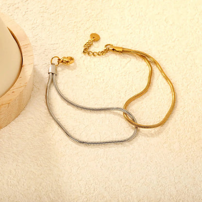 Minimalist 304L Stainless Steel Snake Bracelet | Daily Essentials