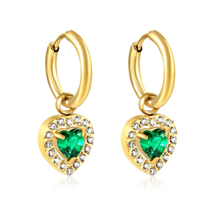 Bulk 304L Stainless Steel Heart Halo Hoops | Romantic Jewelry Factory