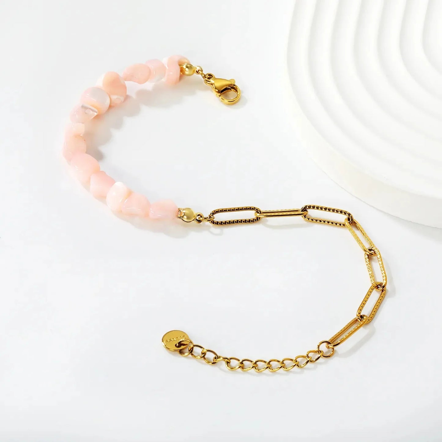 304L Stainless Steel Spliced Stone Bracelet Manufacturer Supply