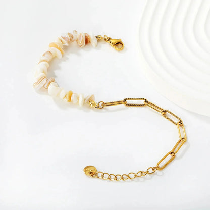 304L Stainless Steel Spliced Stone Bracelet Manufacturer Supply