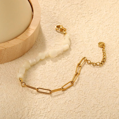 304L Stainless Steel Spliced Stone Bracelet Manufacturer Supply