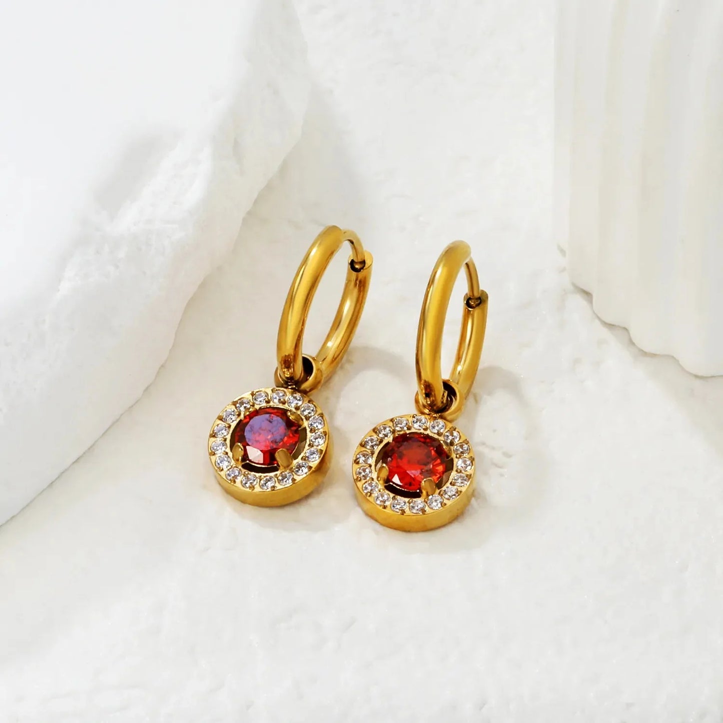 Hypoallergenic 304L Stainless Steel Zircon Earrings | Everyday Luxury