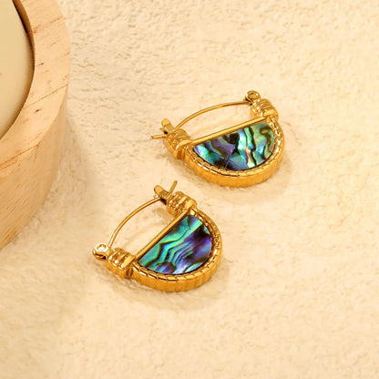 Bulk Stainless Steel Abalone Shell Hoops | Natural Inlay Supplier