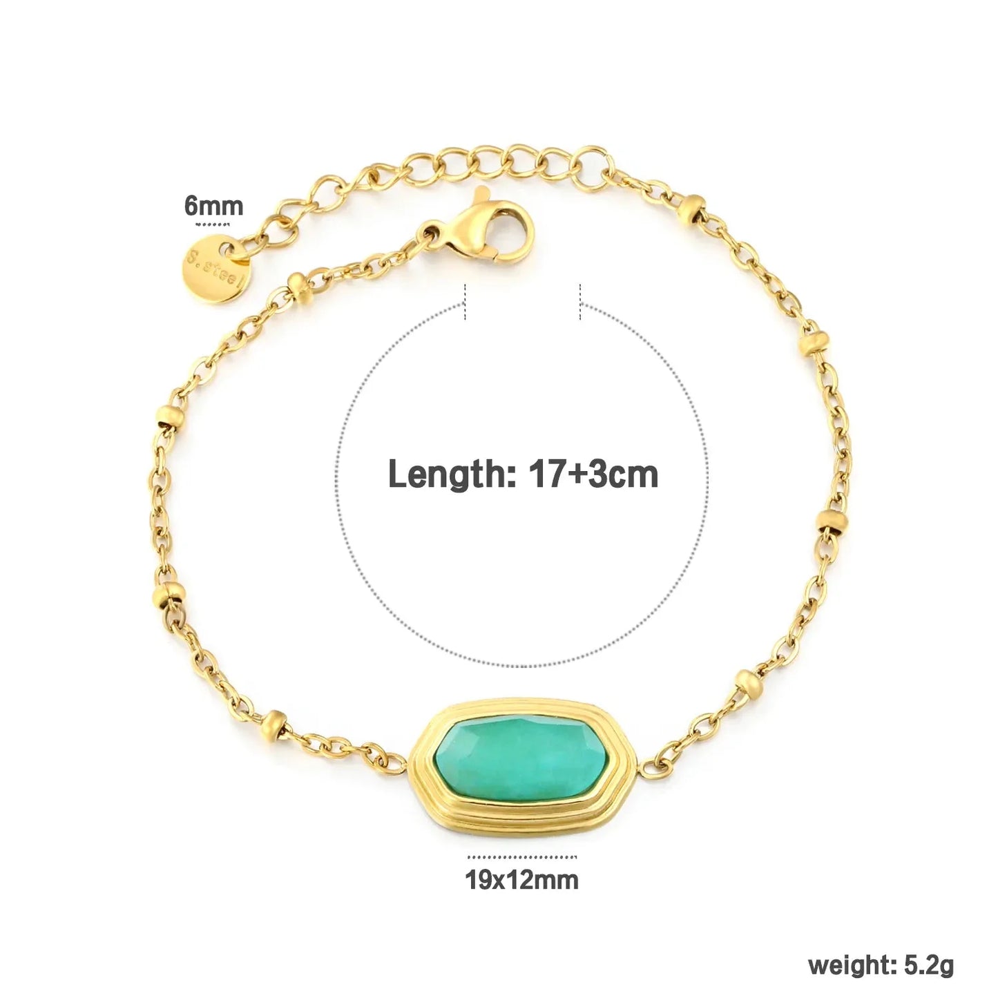 304L Stainless Steel Bracelet Manufacturer - Gradient Stone Beaded