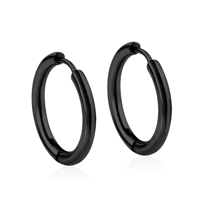 Wholesale Stainless Steel Hoop Earrings Multiple Colors Hypoallergenic