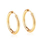 Wholesale Stainless Steel Hoop Earrings Multiple Colors Hypoallergenic