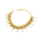 Bohemian Pearl Tassel Bracelet 304L Stainless Steel Gold Hypoallergenic