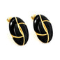 Bulk PVD Gold Stainless Steel French Checkered Enamel Jewelry