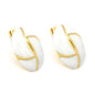 Bulk PVD Gold Stainless Steel French Checkered Enamel Jewelry