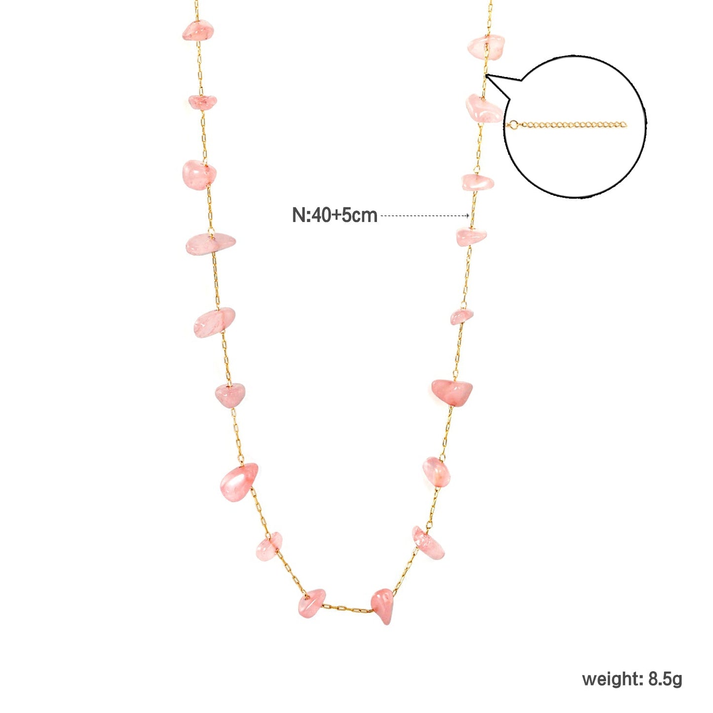 Bulk PVD Gold Stainless Steel Pink Crystal Stone Jewelry