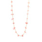 Bulk PVD Gold Stainless Steel Pink Crystal Stone Jewelry