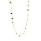 Bulk Stainless Steel Natural Stone Necklace | Rainbow Chip Jewelry Supplier