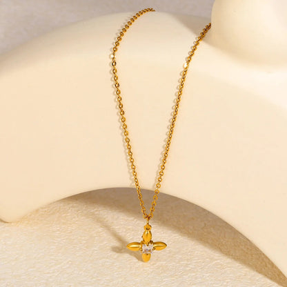 Dainty Four Leaf Clover Necklace | Tarnish-Free Everyday Wear