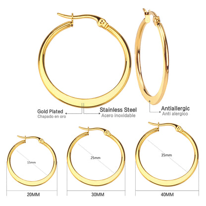 Wholesale 18K Gold Large Hoop Earrings Classic Design