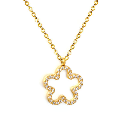 Elegant Bling Four Leaf Clover Cutout Ice Out Choker Necklaces Everyday Wear