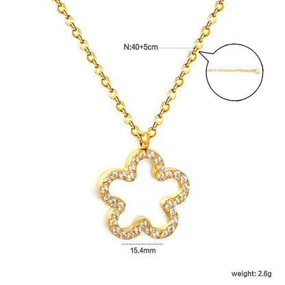 Elegant Bling Four Leaf Clover Cutout Ice Out Choker Necklaces Everyday Wear