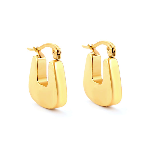 Wholesale U Shaped Hoop Earrings for Fashion Suppliers Simple Stylish