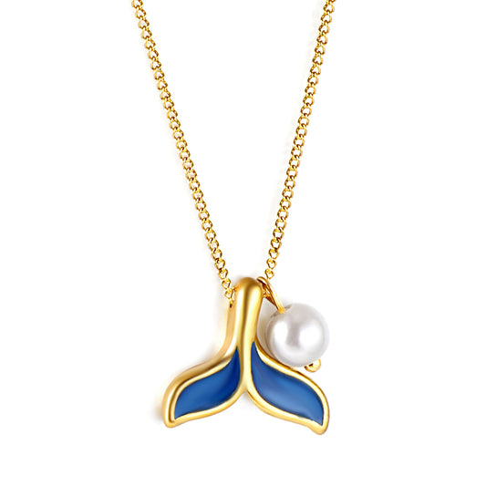 Wholesale Mermaid tail Pearl Necklace Dreamy oceanic Style