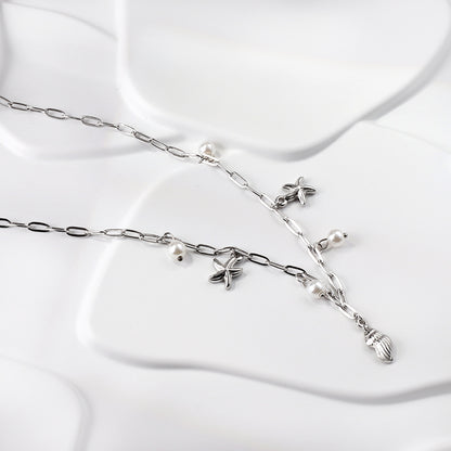 Bulk Stainless Steel Decorative Element Pendant Necklace Dainty Delicate Style