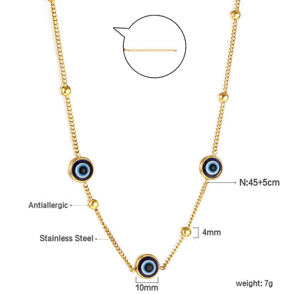Wholesale Blue eye Decor Necklace Mysterious fashionable Style