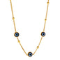 Wholesale Blue eye Decor Necklace Mysterious fashionable Style