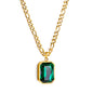 Wholesale 18K Gold Gemstone Pendant Necklace Glamorous Style