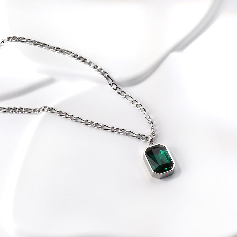 Wholesale 18K Gold Gemstone Pendant Necklace Glamorous Style