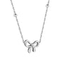 Bulk Stainless Steel Gold Tone Bowknot Necklace Sweet Delight