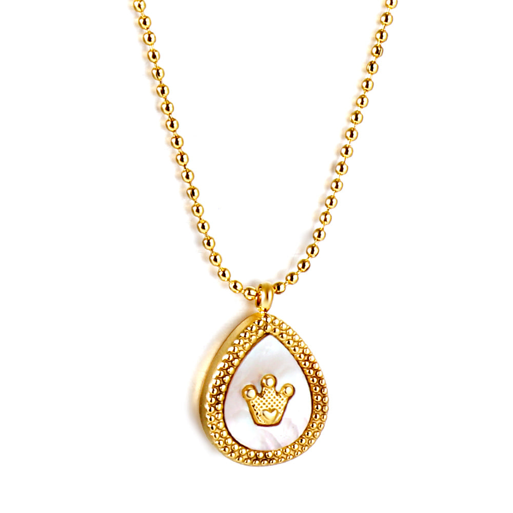 Bulk Crown teardrop Necklace Gorgeous noble Style