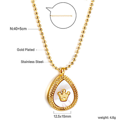 Bulk Crown teardrop Necklace Gorgeous noble Style