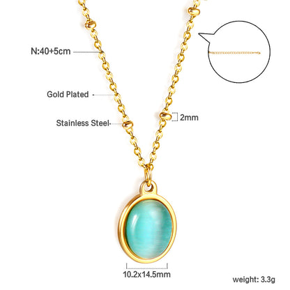 Wholesale gemstone Pendant Necklace Elegant Noble Style