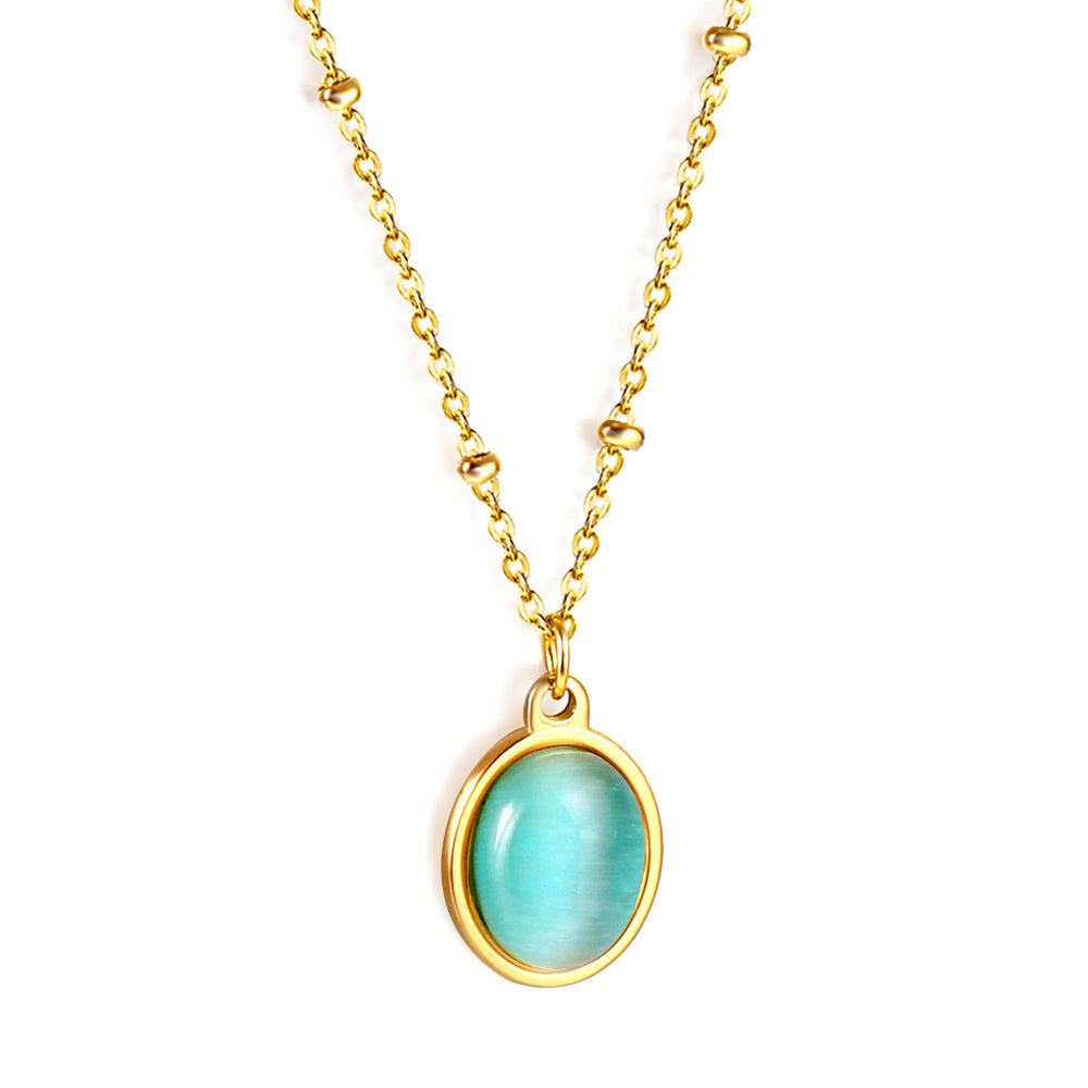 Wholesale gemstone Pendant Necklace Elegant Noble Style