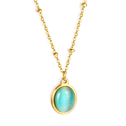 Wholesale gemstone Pendant Necklace Elegant Noble Style