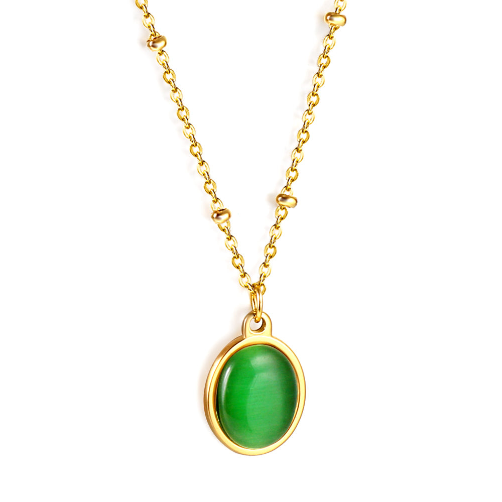 Wholesale gemstone Pendant Necklace Elegant Noble Style