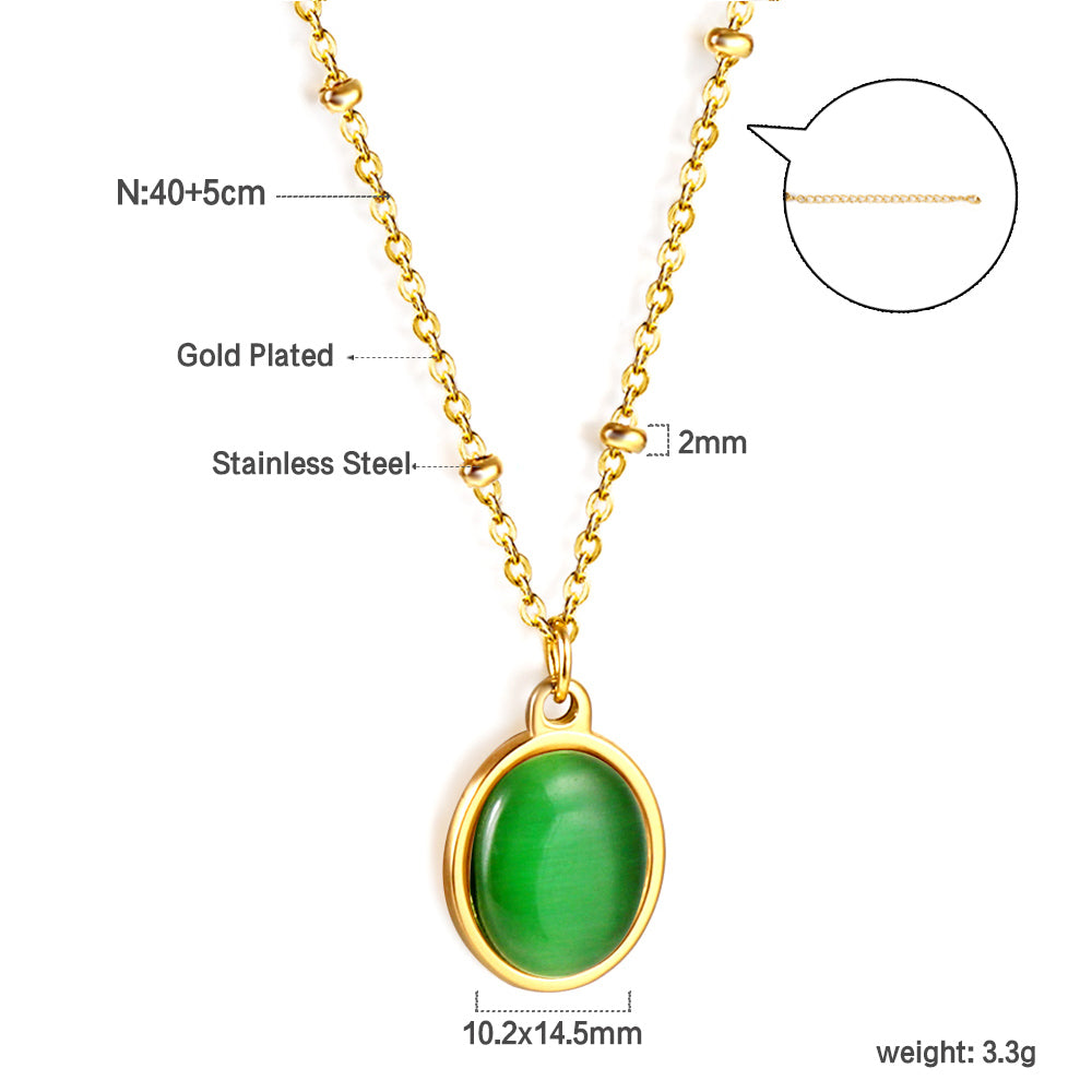 Wholesale gemstone Pendant Necklace Elegant Noble Style