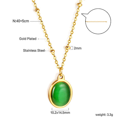 Wholesale gemstone Pendant Necklace Elegant Noble Style