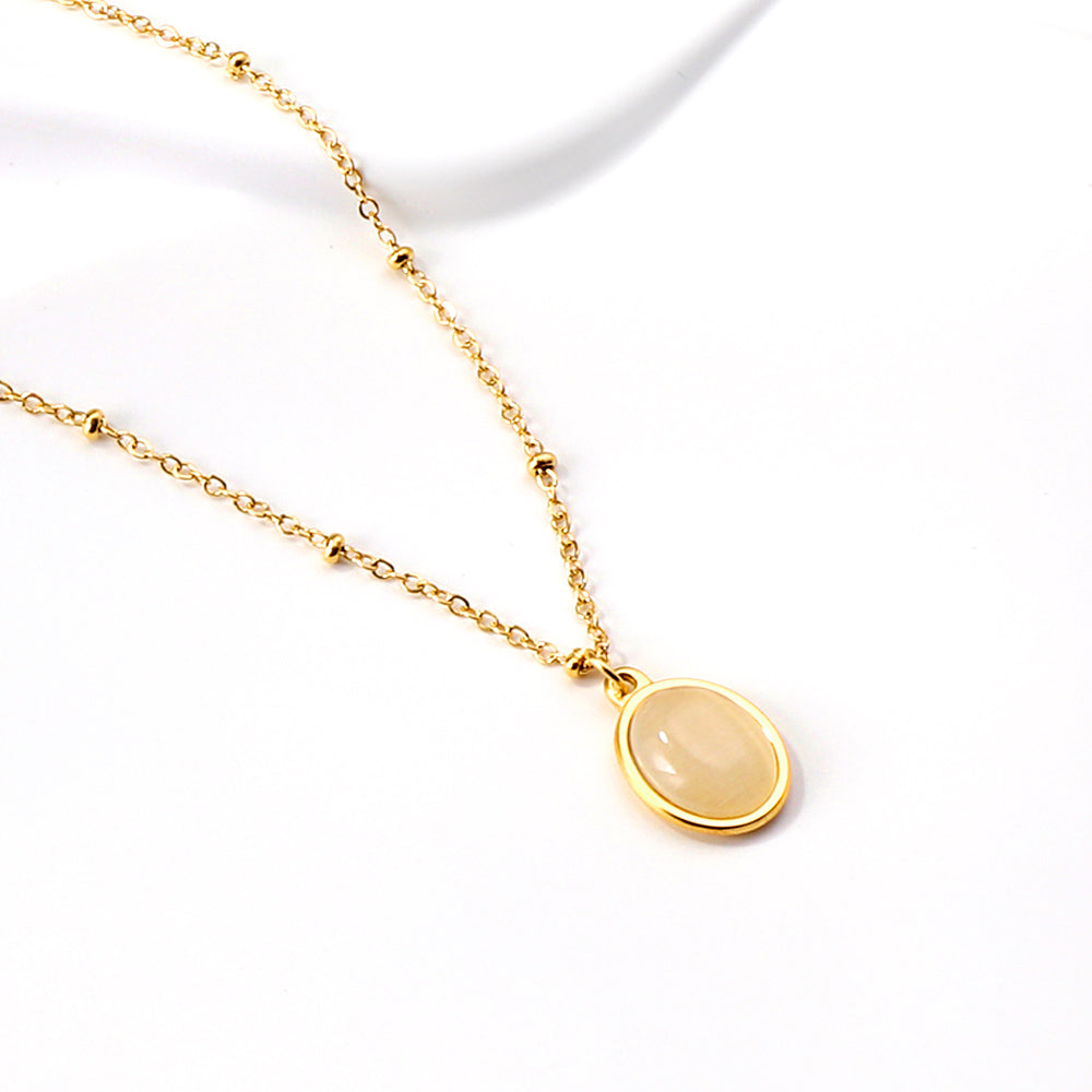 Wholesale gemstone Pendant Necklace Elegant Noble Style