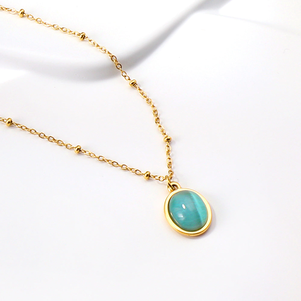 Wholesale gemstone Pendant Necklace Elegant Noble Style