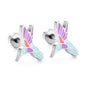 Bulk supply of colorful butterfly earrings Natural kaleidoscope
