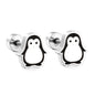 Bulk Penguin Stud Earrings Monochrome Elegance