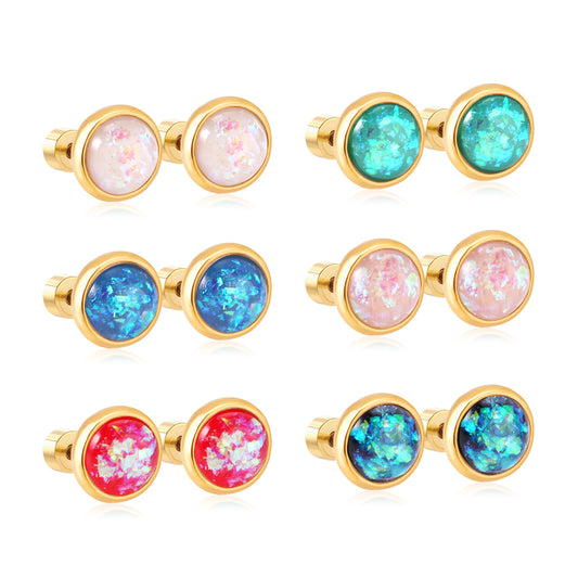 Wholesale Colorful Floral Studs Springtime Bloom